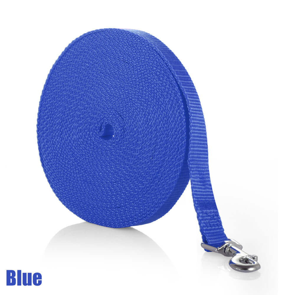 Blue Long Dog Pet Puppy Training Obedience Rope Recall Lead Leash - Eastlakes Electronics
